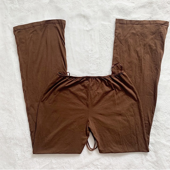 MOTEL | Brown tie up flare pants - Picture 7 of 9